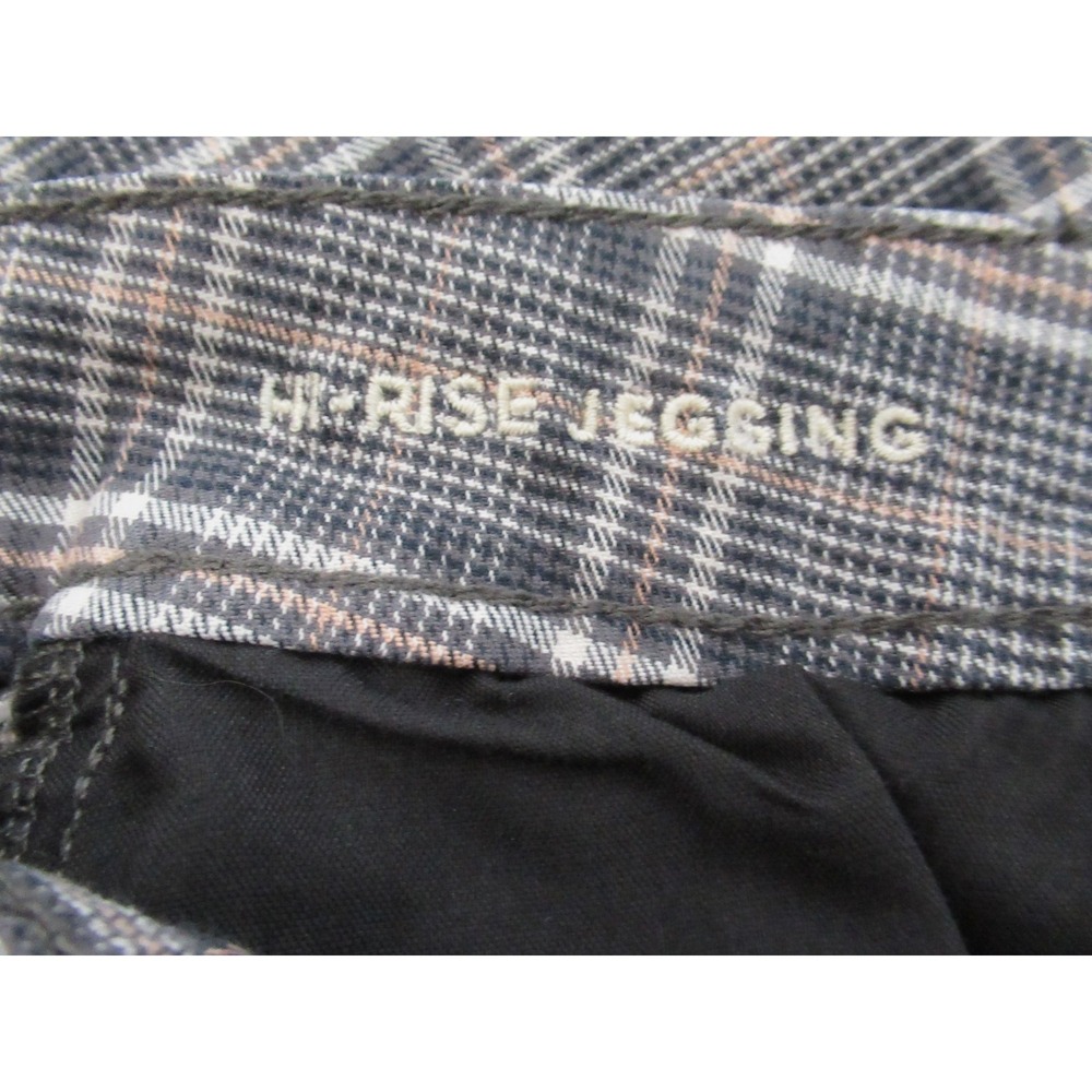 American Eagle Outfitters Size 4 Multi Plaid Super Stretch High Rise Jeggings - Picture 4 of 9